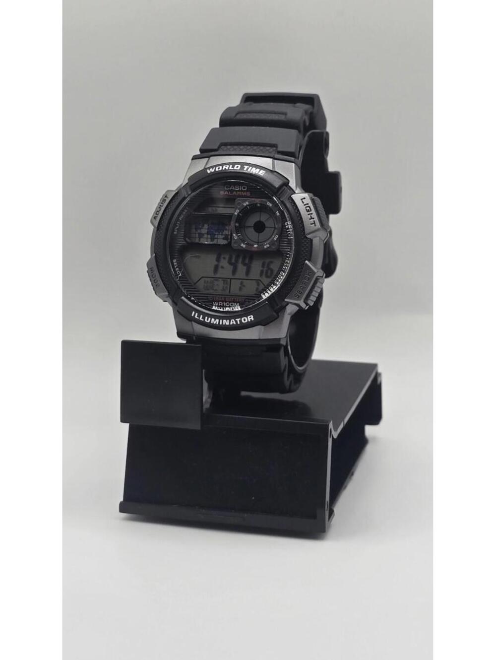 Casio Men’s Digital Watch with Black and Silver Dial - AE1000W-1BV